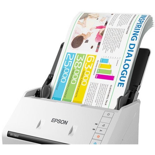 Epson DS-530 II Large Format ADF Scanner - 600 dpi Optical Epson DS-530 II Large Format ADF Scanner - 600 dpi Optical